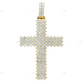 2.5 Inch Bust Down Cross 14K Gold Pendant hip hop jewelry CustomDiamJewel