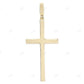 10K Yellow Gold 2.9 Inch Lab Grown Diamond Cross Pendant Hip Hop Pendent customdiamjewel