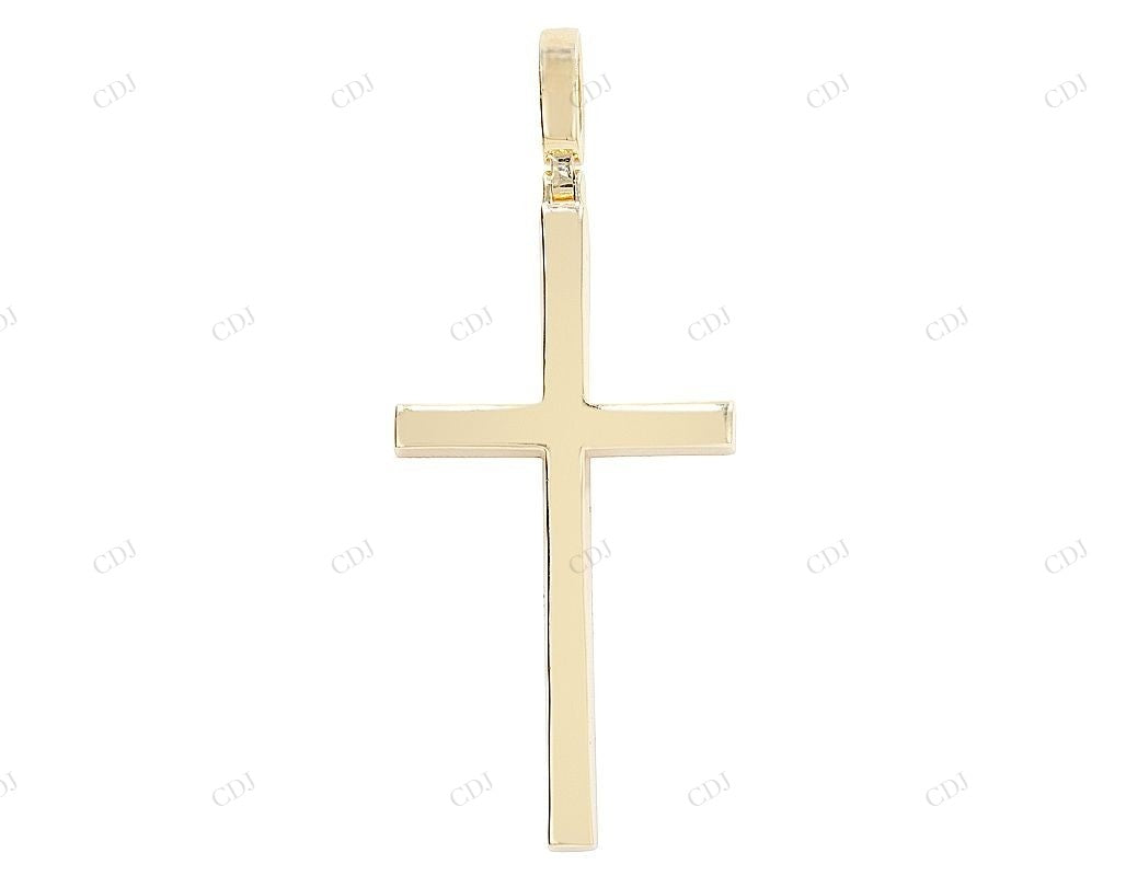 10K Yellow Gold 2.9 Inch Lab Grown Diamond Cross Pendant Hip Hop Pendent customdiamjewel
