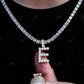 Initial 14K Yellow And White Gold Plated Of Hip Hop Jewelry hip hop jewelry CustomDiamJewel