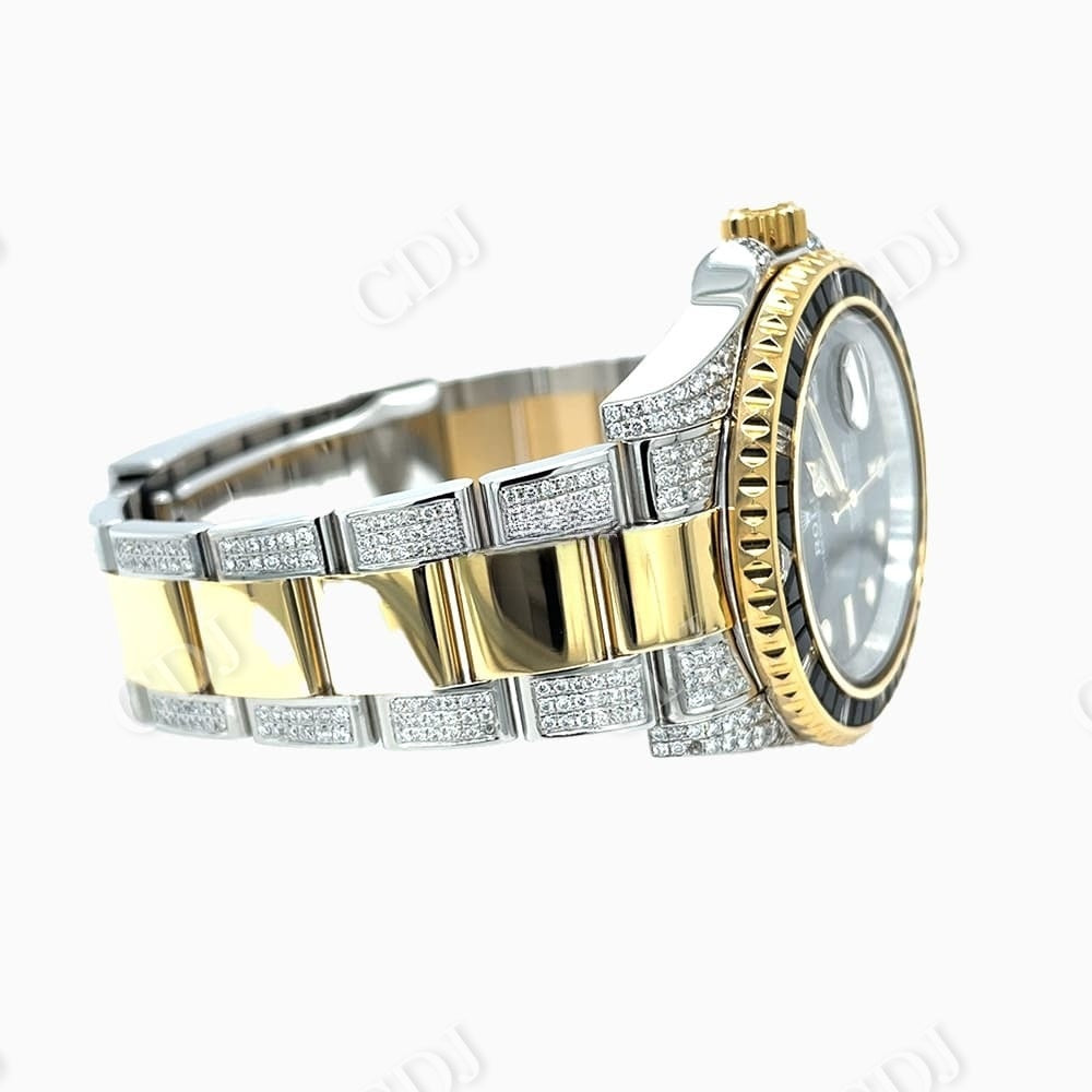 Rolex Moissanite Diamond Luxury Wrist Watch customdiamjewel