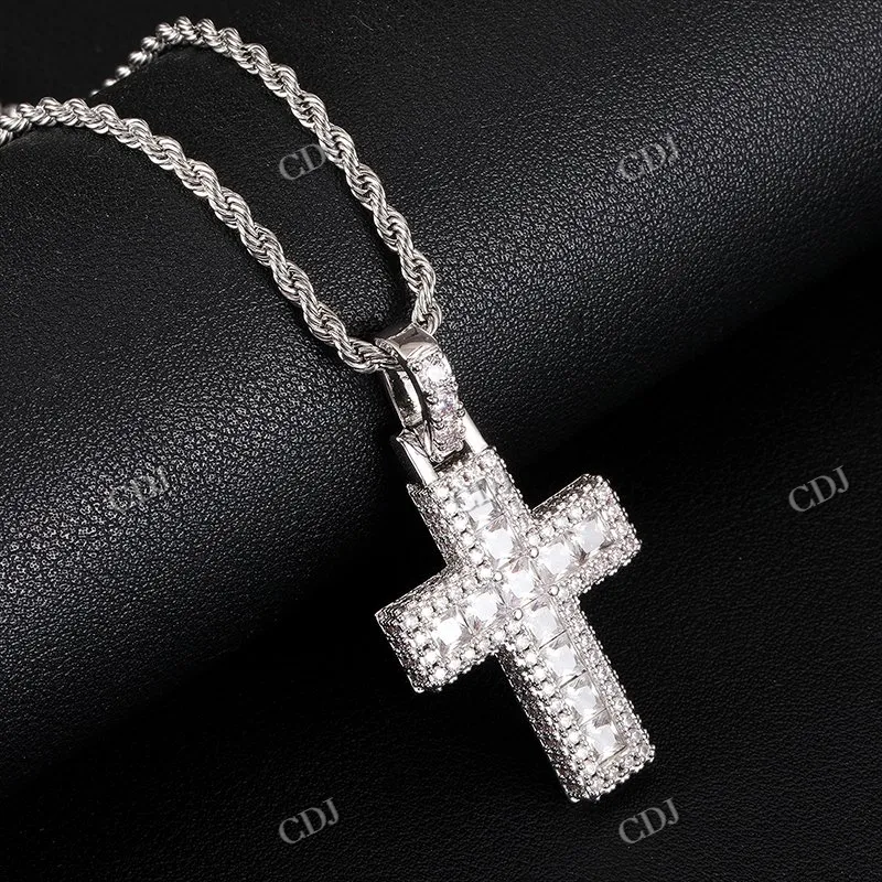 Cross Design Diamond Hip Hop pendant For Men hip hop jewelry CustomDiamJewel