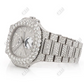 Handmade Moissanite Studded Chrono Moissanite Bust Down Watch customdiamjewel