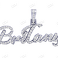 925 Silver Iced Out Custom Name Pendant hip hop jewelry CustomDiamJewel