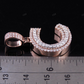 1.35 CT 1.5" 14K Gold Natural Diamond C Letter Pendant CustomDiamJewel