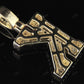 1.5" 1.5CTW Full Iced Out Natural Diamond Initial K Letter Pendant CustomDiamJewel
