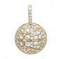 Custom Moissanite S925 Silver Basketball Pendant CustomDiamJewel