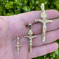 14k Gold Cross Jesus Piece Crucifix Pendant  customdiamjewel   