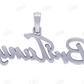 925 Silver Iced Out Custom Name Pendant hip hop jewelry CustomDiamJewel