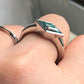 Unique Sterling Silver Solitaire Moissanite Ring