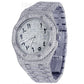White Stainless Steel Moissanite Diamond AP Watch customdiamjewel