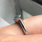 Unique Sterling Silver Solitaire Moissanite Ring