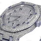 White Stainless Steel Moissanite Diamond AP Watch customdiamjewel