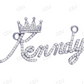 925 Silver Iced Out Custom Name Pendant hip hop jewelry CustomDiamJewel