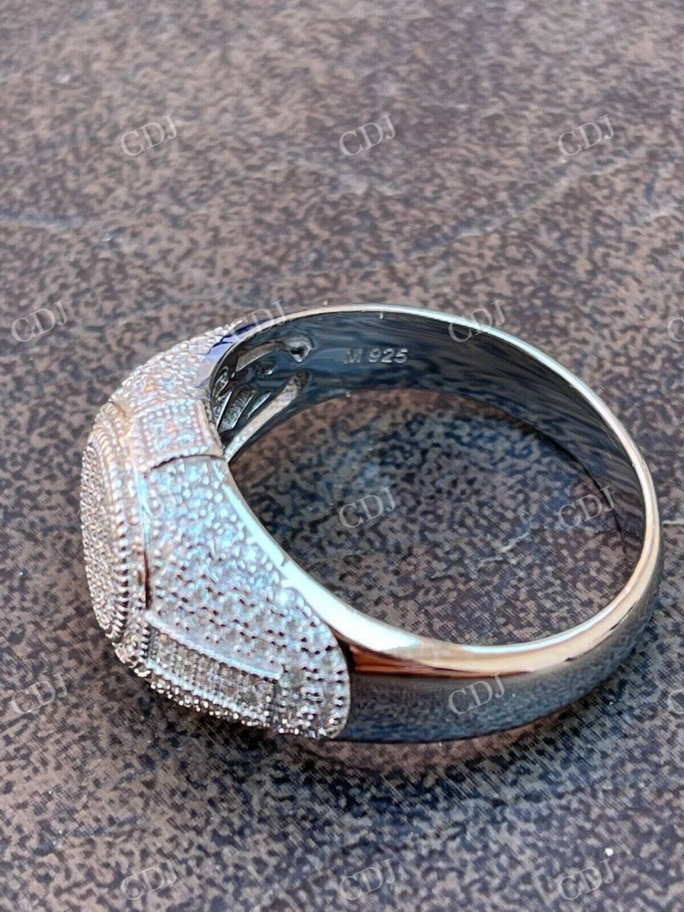 Lab Grown Diamond Iced Hip Hop Ring  customdiamjewel   