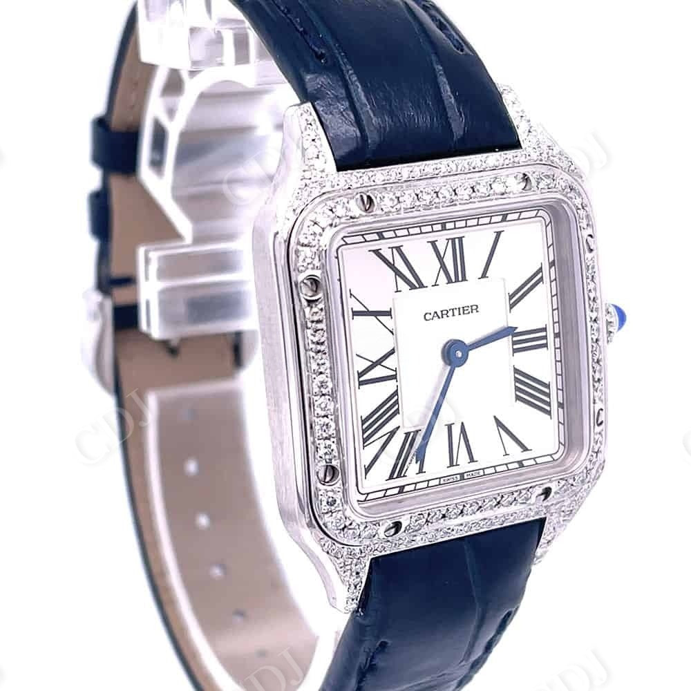 Blue Belt Cartier Diamond Bezel Iced Out Watch customdiamjewel