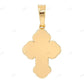 1.2 Inch Baguette Cross Lab Grown Diamond 10K Gold Pendant Hip Hop Pendent CustomDiamJewel