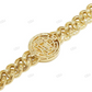 Silver Moissanite Unique Design Coin Mens Cuban Bracelet hip hop jewelry CustomDiamJewel