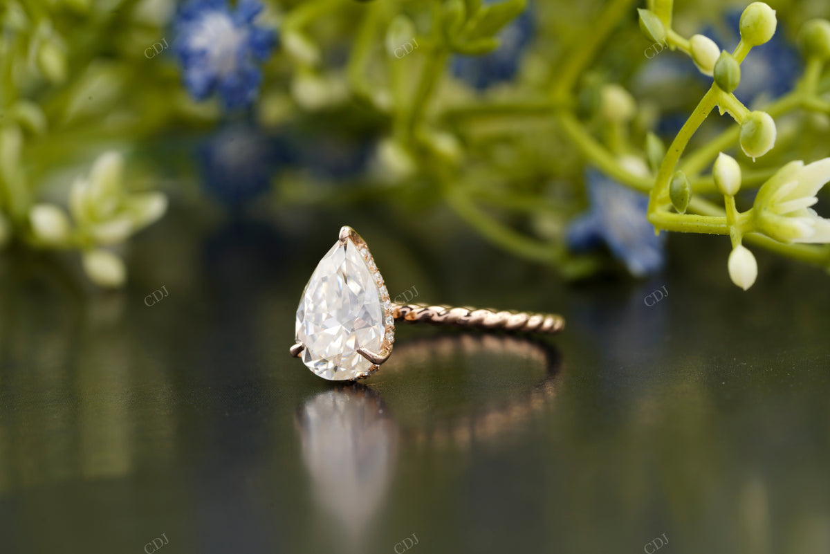 Luxury Pear Lab-Grown Diamond Ring customdiamjewel