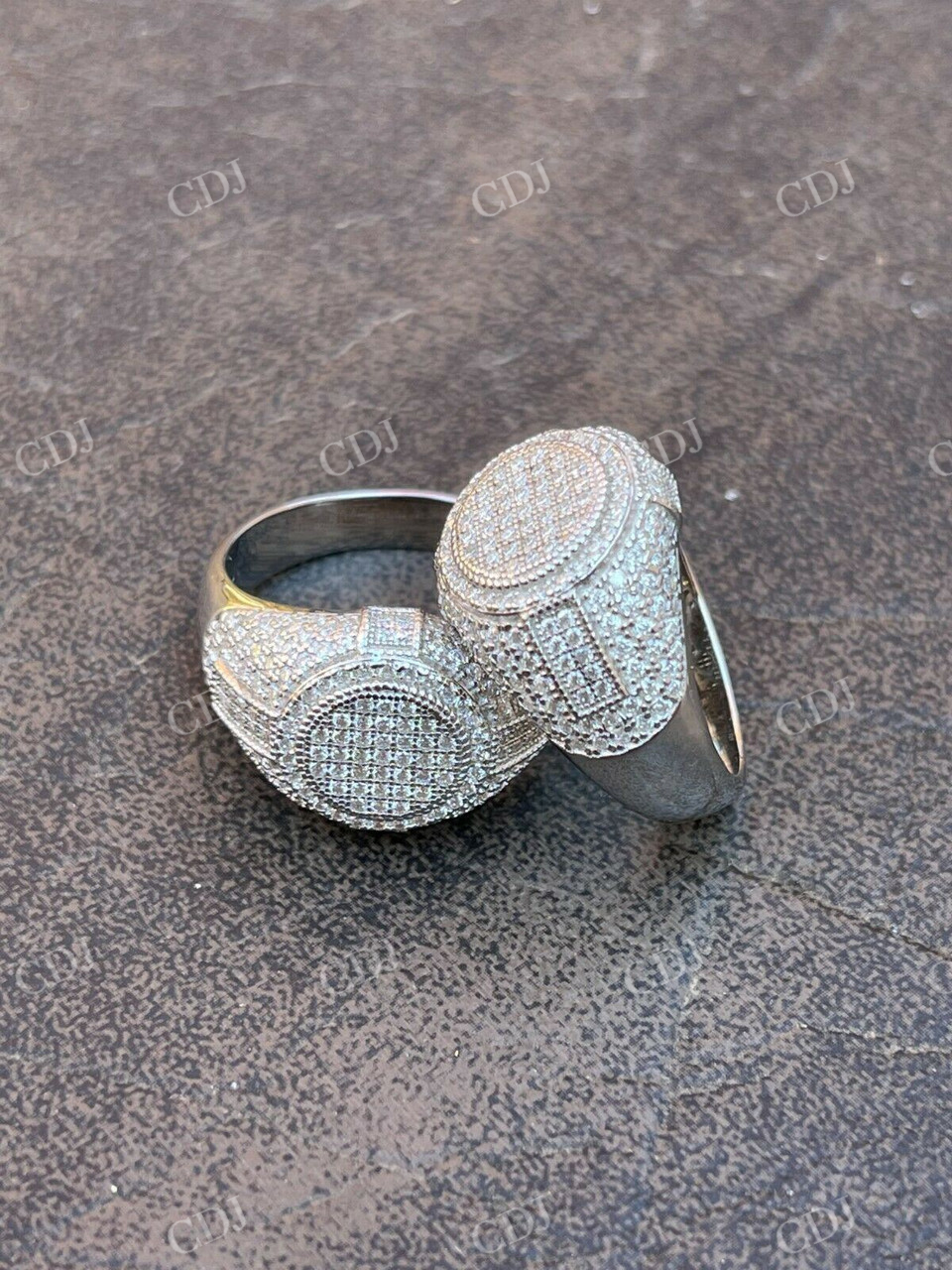 Lab Grown Diamond Iced Hip Hop Ring  customdiamjewel   