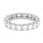 18Kt Gold Thick Band Moissanite Full Eternity Women Band Ring hip hop jewelry CustomDiamJewel