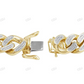 Silver Moissanite Unique Design Coin Mens Cuban Bracelet hip hop jewelry CustomDiamJewel