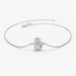 0.16CTW Moissanite Marquise Cluster Diamond Bracelet  customdiamjewel Sterling Silver White Gold VVS-EF