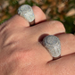 Lab Grown Diamond Iced Hip Hop Ring  customdiamjewel   