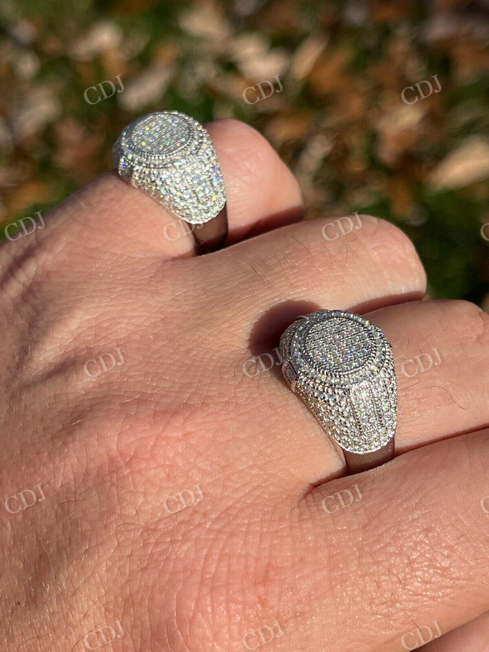 Lab Grown Diamond Iced Hip Hop Ring  customdiamjewel   