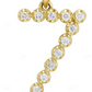1" 10K Gold 1 Row Natural Diamond Initial Letter Z Pendant CustomDiamJewel