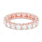 18Kt Gold Thick Band Moissanite Full Eternity Women Band Ring hip hop jewelry CustomDiamJewel