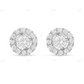 14k Gold Diamond Cluster Stud Earrings For Daily Wear Stud earrings CustomDiamJewel