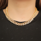 925 Sterling Silver Moissanite Cuban Link Chain For Gift CustomDiamJewel