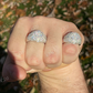 Lab Grown Diamond Iced Hip Hop Ring  customdiamjewel   