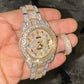 Yellow White Rolex Rainbow Arabic Digit Moissanite Diamond Set Hip Hop Boys Watch hip hop jewelry CustomDiamJewel