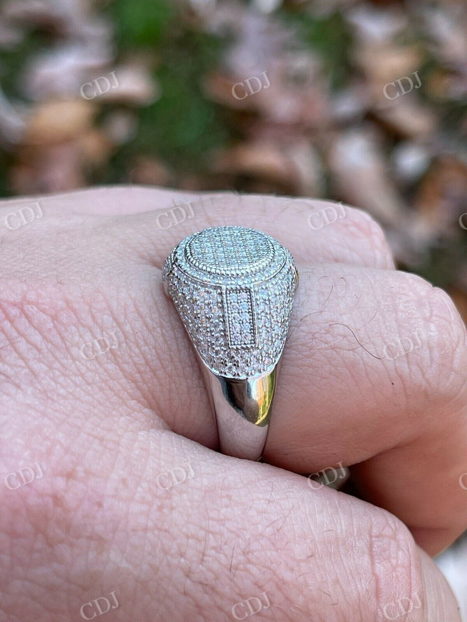 Lab Grown Diamond Iced Hip Hop Ring  customdiamjewel   