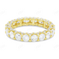 18Kt Gold Thick Band Moissanite Full Eternity Women Band Ring hip hop jewelry CustomDiamJewel