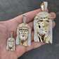 10k Yellow Gold Diamond Jesus Piece Pendant  customdiamjewel   