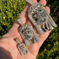 10k Yellow Gold Diamond Jesus Piece Pendant  customdiamjewel   