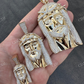 10k Yellow Gold Diamond Jesus Piece Pendant  customdiamjewel   