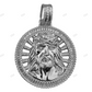 Hip Hop Sterling Silver Round Jesus Pendant hip hop jewelry CustomDiamJewel