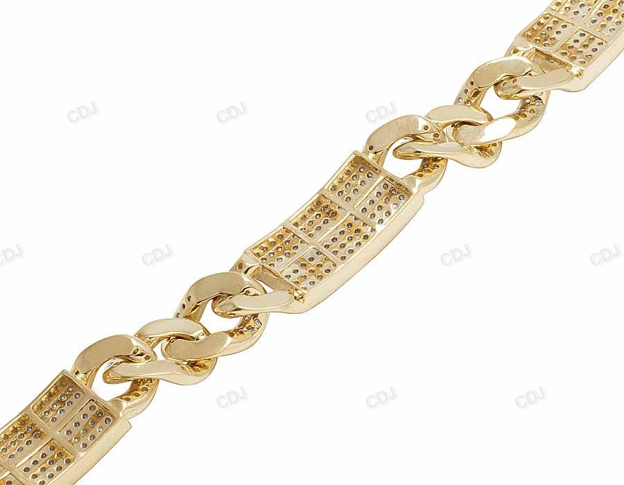 New Design Iced Out VVS Moisaanite Bracelet For Mens hip hop jewelry CustomDiamJewel