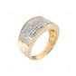 Bold Multi Row Princess Cut Moissanite Ring hip hop jewelry customdiamjewel