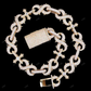 VVS Moissanite Cross Infinity Cuban Link Chain CustomDiamJewel