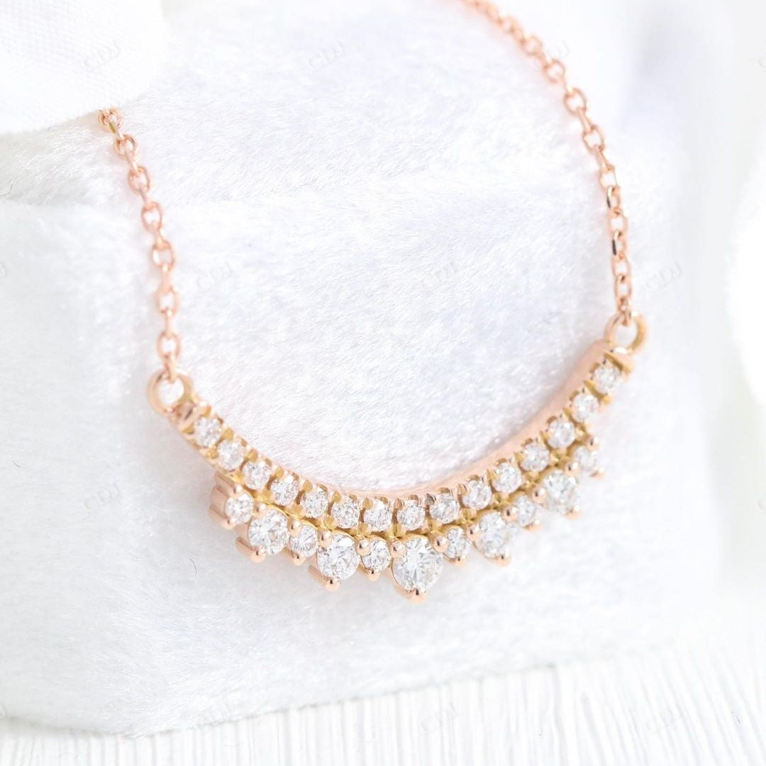 Lab Grown Diamond Gold Minimalist Pendant customdiamjewel
