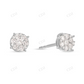 0.50ct Moissanite Diamond Cluster Stud Earrings Stud earrings CustomDiamJewel