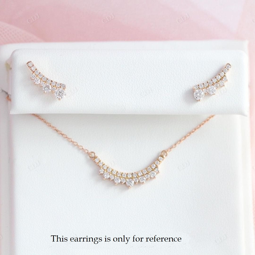 Lab Grown Diamond Gold Minimalist Pendant customdiamjewel