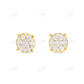 0.50ct Moissanite Diamond Cluster Stud Earrings Stud earrings CustomDiamJewel