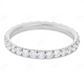 Sterling Silver Moissanite Full Eternity Band Diamond Ring hip hop jewelry CustomDiamJewel