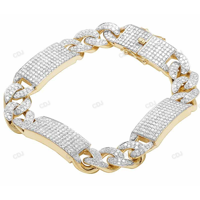 New Design Iced Out VVS Moisaanite Bracelet For Mens hip hop jewelry CustomDiamJewel